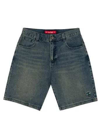 LOVIAH HOMMES JHORTS DENIM SHORTS PINE ENZYME WASH