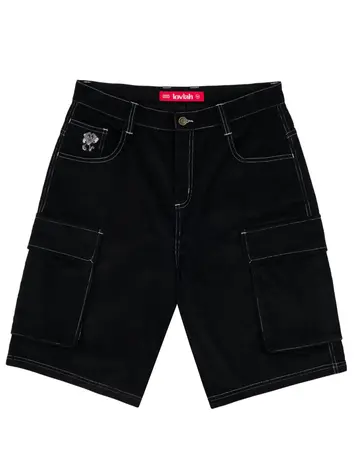 LOVIAH HOMMES TROOPER CORDUROY SHORTS JET BLACK