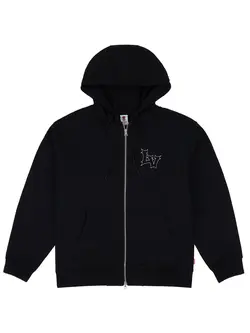 LOVIAH MEN'S HELL-V ZIP HOODIE BLACK