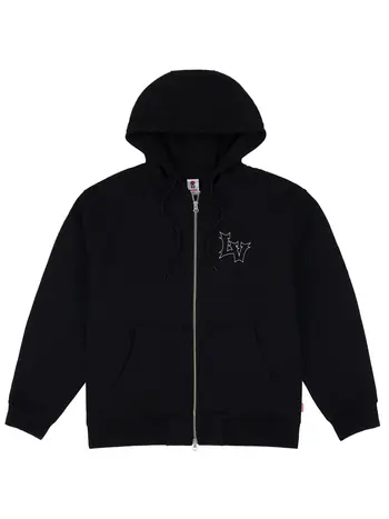 LOVIAH MEN'S HELL-V ZIP HOODIE BLACK
