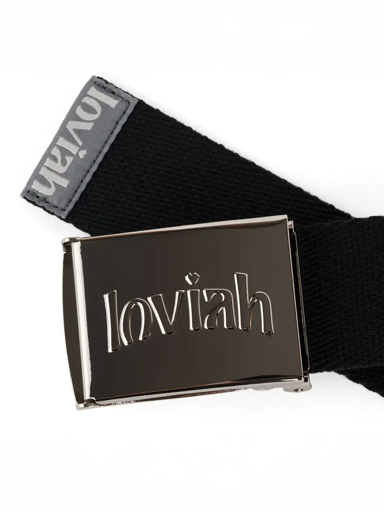LOVIAH HOMMES CHROME WEBBING BELT