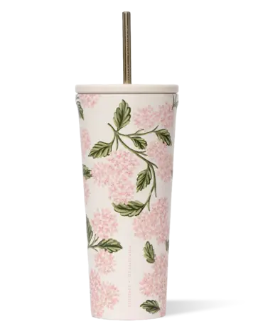 Corkcicle COLD CUP 24oz RIFLE PAPER CO. PINK HYDRANGEA