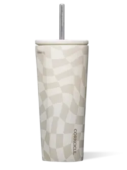 Corkcicle COLD CUP 24oz WAVY CHECKERBOARD