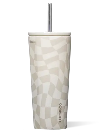 Corkcicle COLD CUP 24oz WAVY CHECKERBOARD