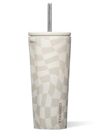 Corkcicle COLD CUP 24oz WAVY CHECKERBOARD