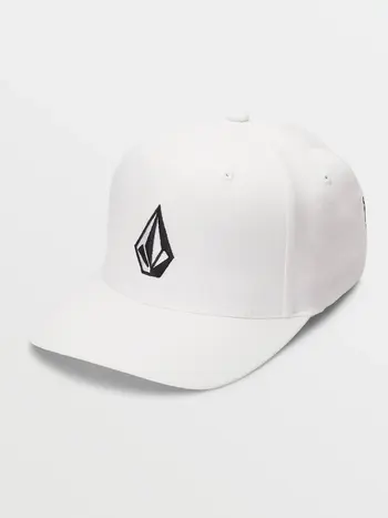 Volcom MEN'S FULL STONE FLEXFIT HAT WHITE