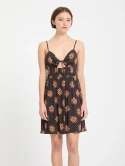 Volcom WOMEN'S MIDNITE RAMBLE DRESS VINTAGE BLACK