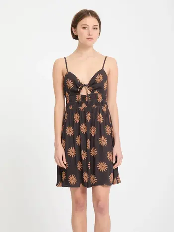 Volcom WOMEN'S MIDNITE RAMBLE DRESS VINTAGE BLACK