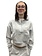 Universe Boardshop WOMEN'S BRO-D CROPPED DROP SHOULDER 1/2 ZIP HOODIE