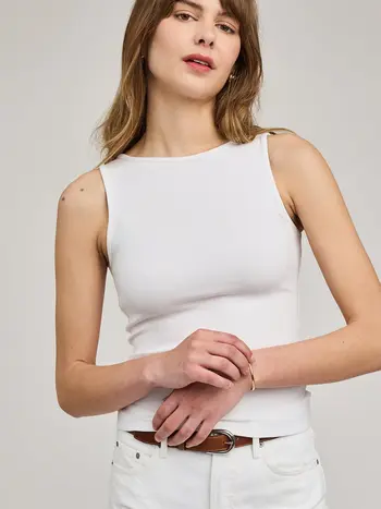 Gentle fawn WOMEN'S NAIA TANK TOP WHITE
