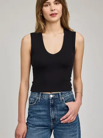 Gentle fawn FEMMES CRAWFORD TANK TOP BLACK
