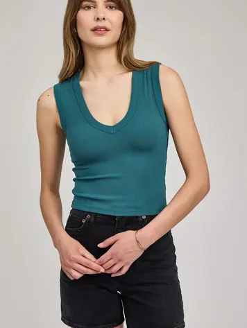 Gentle fawn FEMMES CRAWFORD TANK TOP LAGOON