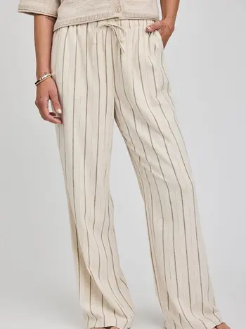 Gentle fawn WOMEN'S FINLEY PANT LINEN STRIPE