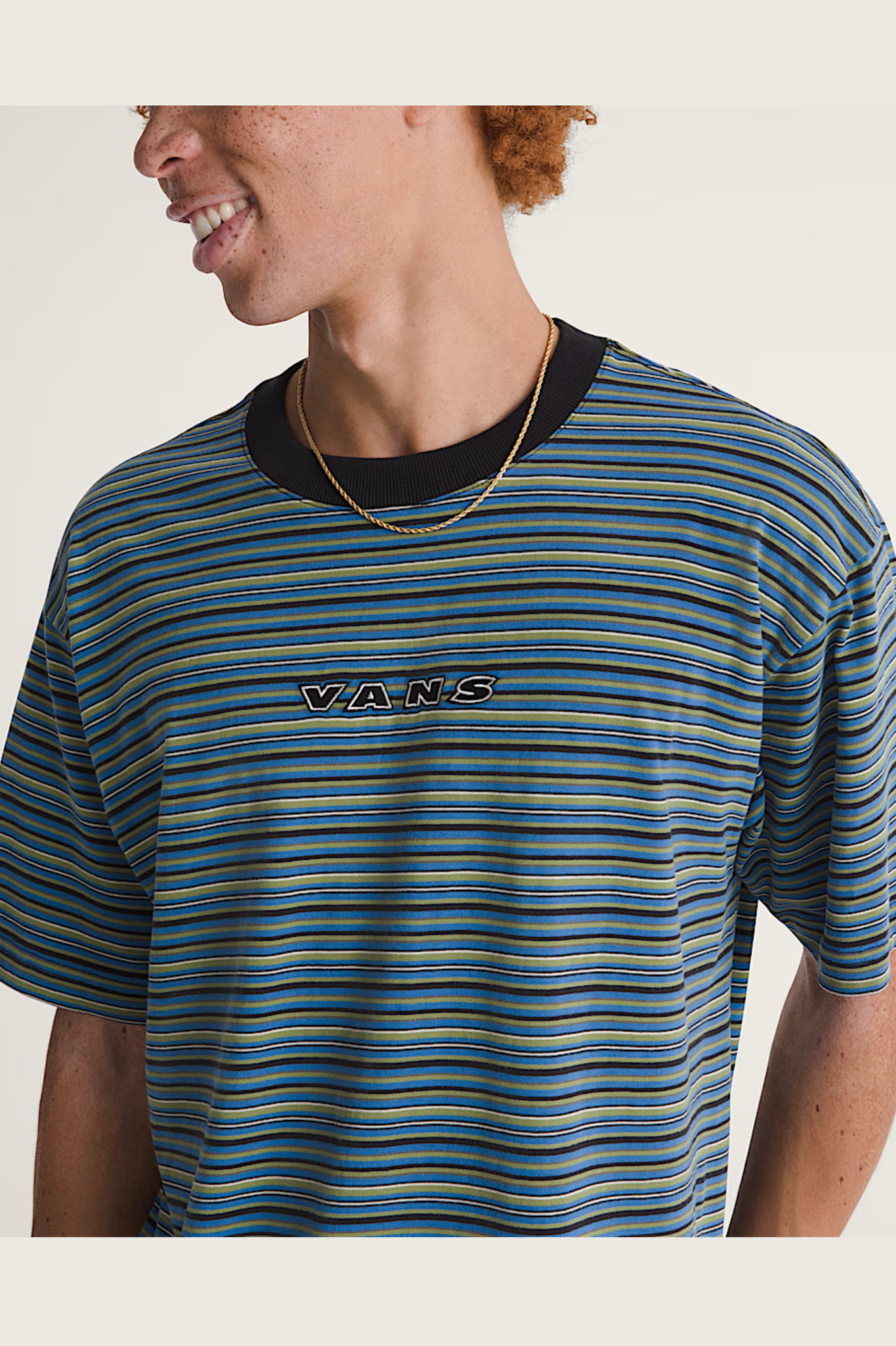 Vans MEN'S CAMERON STRIPE SS KNIT SHIRT