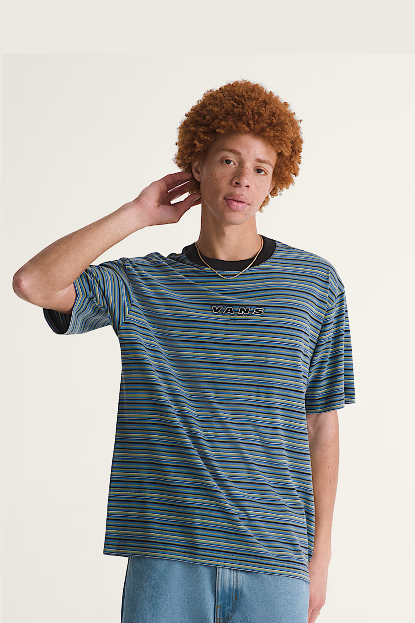 Vans MEN'S CAMERON STRIPE SS KNIT SHIRT