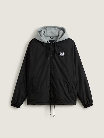 Vans MEN'S TORREY HOODED COACH'S JACKET BLACK