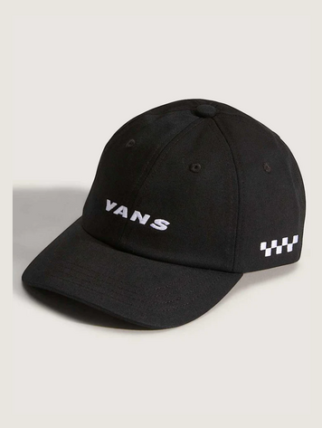 Vans YOUTH CHECK SIDE CURVED BILL JOCKEY STRAPBACK HAT BLACK