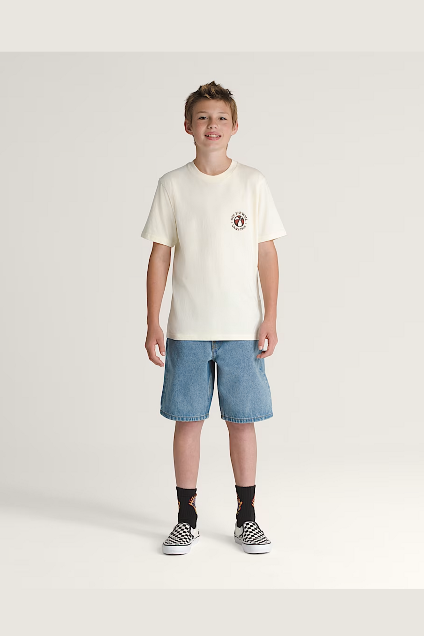 Vans YOUTH CHECK-5 BAGGY DENIM SHORTS