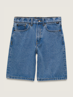 Vans JUNIOR CHECK-5 BAGGY DENIM SHORTS STONEWASH BLUE