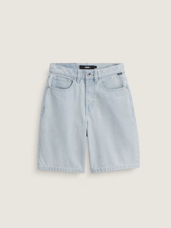 Vans JUNIOR CHECK-5 BAGGY DENIM SHORTS BLUE ICE