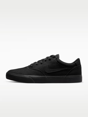 Nike SB MEN'S SB CHRON 2 CANVAS BLACK/BLACK/BLACK