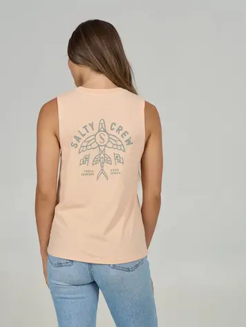 Salty crew FEMMES FLYING HIGH MUSCLE TANK APRICOT