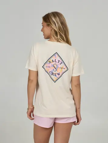 Salty crew FEMMES TIPPET BOYFRIEND TEE OFF WHITE