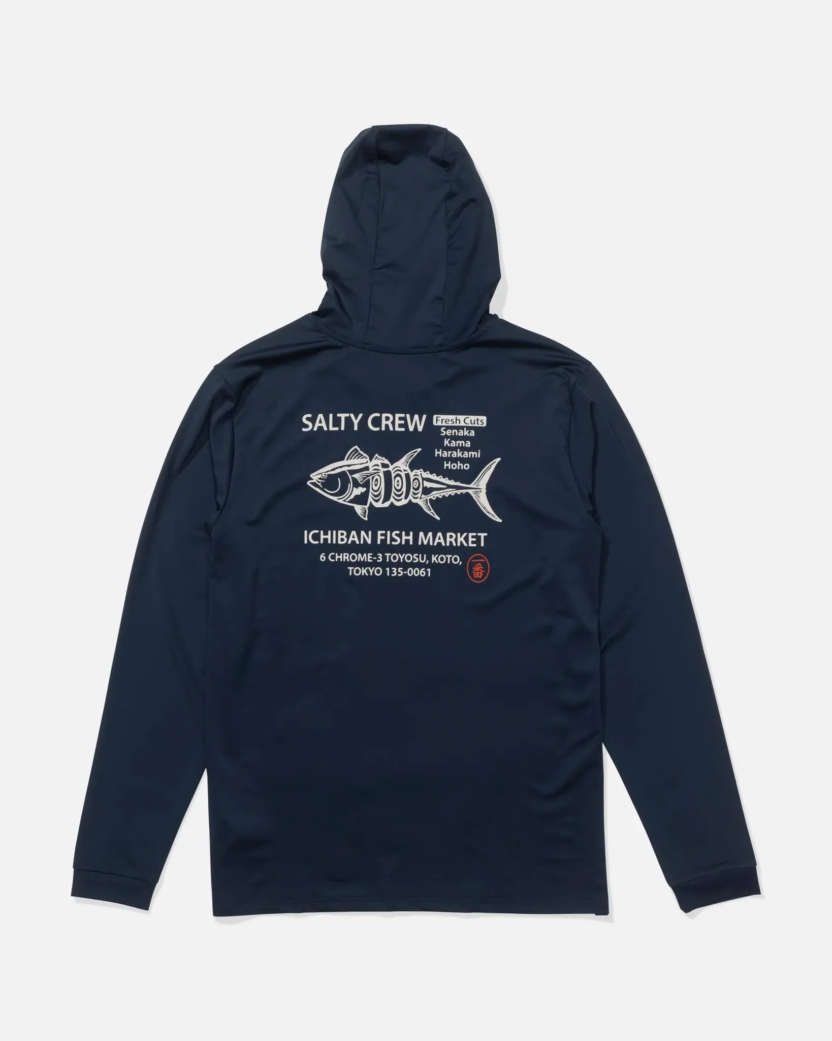 Salty crew HOMMES FISH MARKET HOOD SUNSHIRT