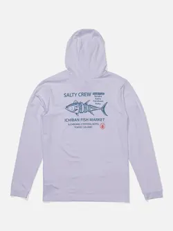Salty crew MEN'S FISH MARKET HOOD SUNSHIRT WHITE