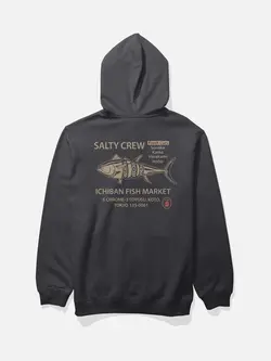 Salty crew HOMMES ICHIBAN FLEECE HOODIE BLACK
