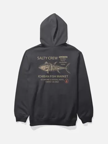 Salty crew HOMMES ICHIBAN FLEECE HOODIE BLACK