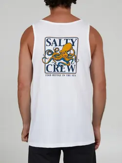 Salty crew HOMMES INK SLINGER TANK WHITE