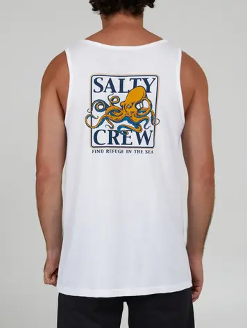 Salty crew HOMMES INK SLINGER TANK WHITE