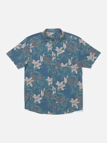 Salty crew HOMMES DRIFTER UV BUTTON UP CAST BLUE