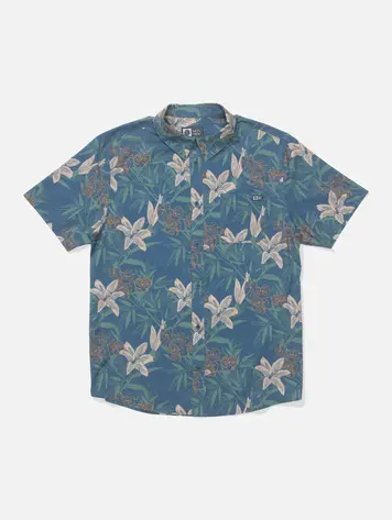 Salty crew HOMMES DRIFTER UV BUTTON UP CAST BLUE