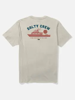 Salty crew HOMMES OVERNIGHT SS TEE BONE