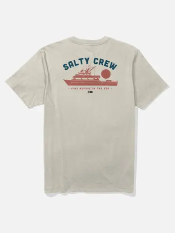 Salty crew HOMMES OVERNIGHT SS TEE BONE