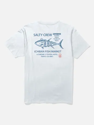 Salty crew MEN'S ICHIBAN SS TEE WHITE