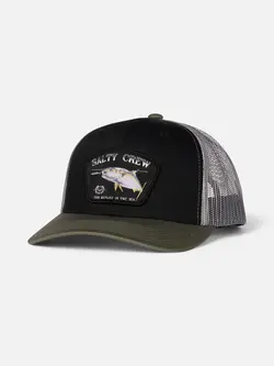 Salty crew HOMMES SURFACE RETRO TRUCKER HAT BLACK/OLIVE
