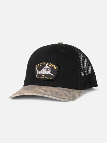 Salty crew JUNIOR LURKING TRUCKER HAT BLACK CAMO
