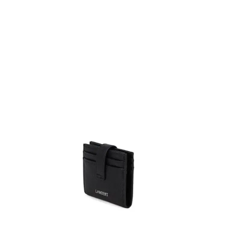 Lambert LE JENNIE FOLDABLE CARD HOLDER VEGAN LEATHER BLACK