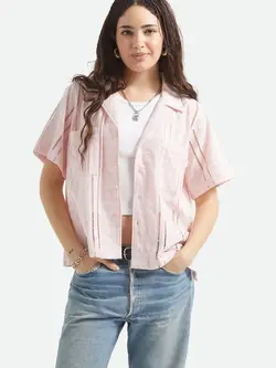 Brixton WOMEN'S PARADISE LOUNGE SHIRT CHALK PINK