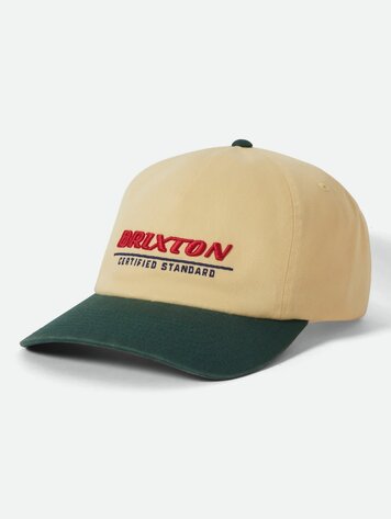 Brixton MEN'S BRIXTON CERTIFIED ADJUSTABLE HAT WASHED CELESTIAL YELLOW/MEDITERRANEAN TEAL