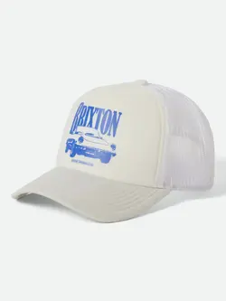 Brixton WOMEN'S SUNDAY CRUISING CLUB NETPLUS TRUCKER HAT OFF WHITE/OFF WHITE