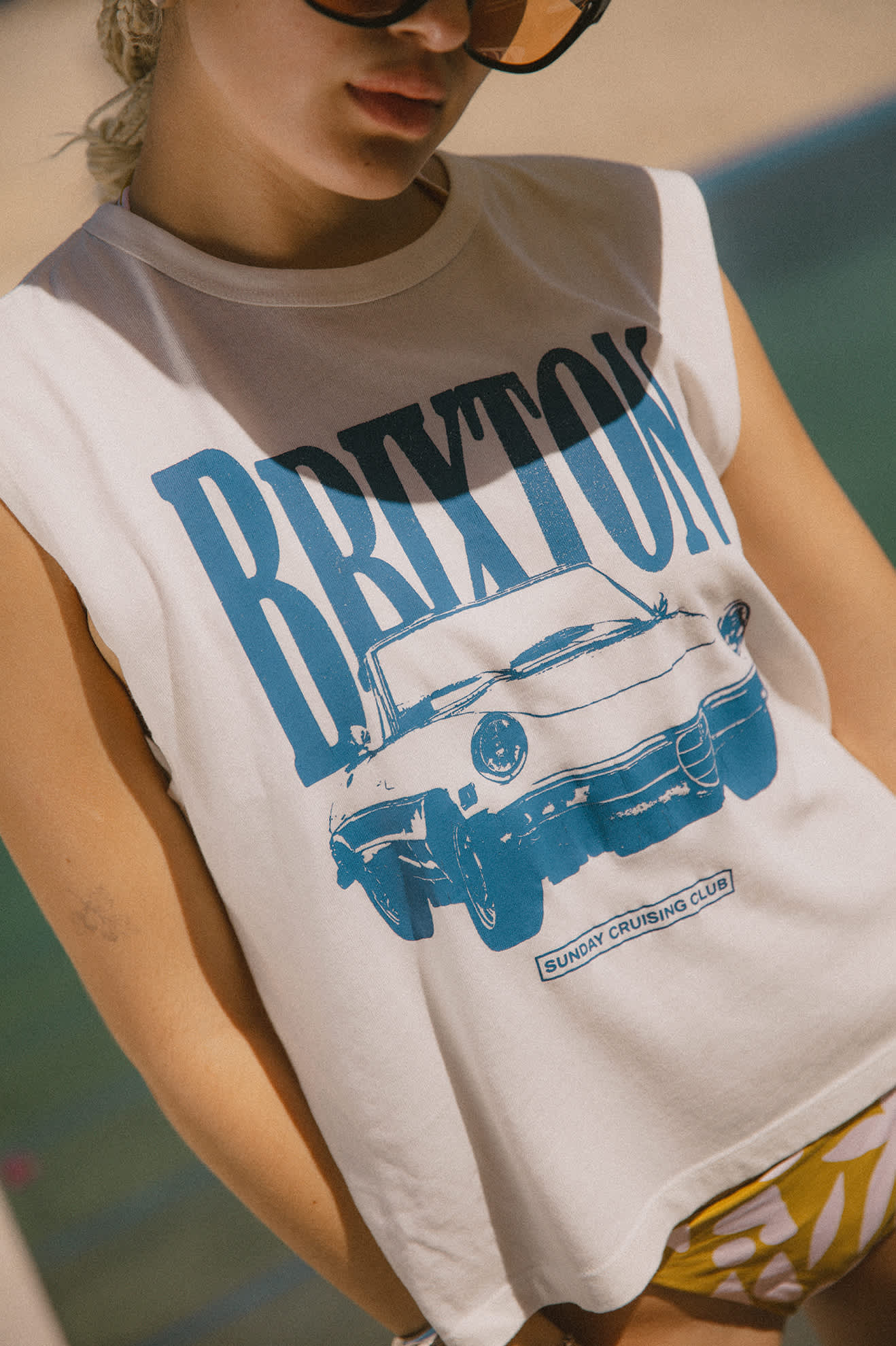 Brixton WOMEN'S SUNDAY CRUISING CLUB MUSCLE TANK