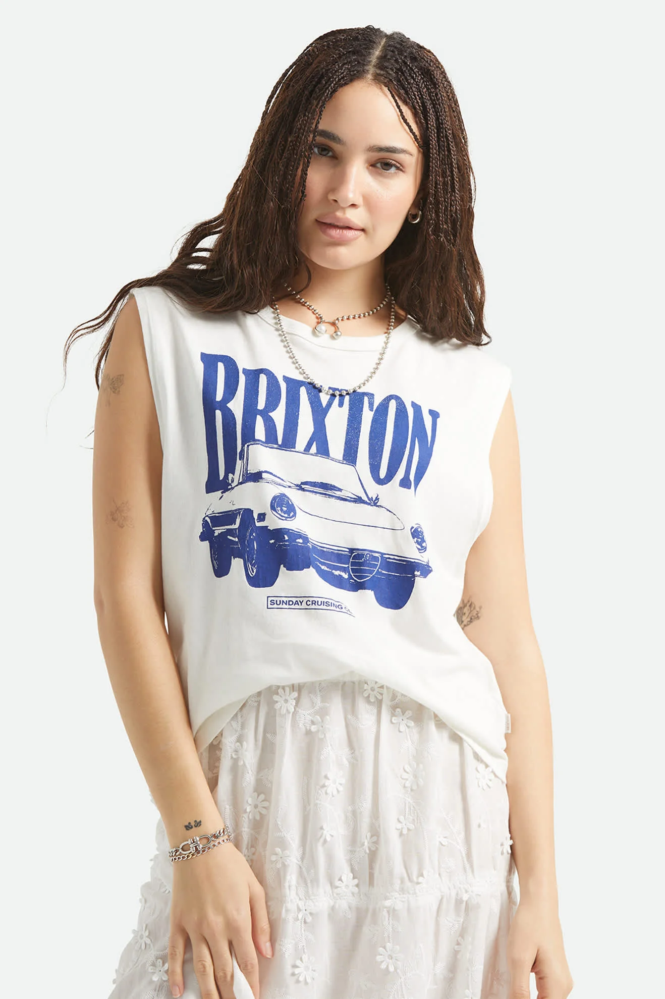 Brixton WOMEN'S SUNDAY CRUISING CLUB MUSCLE TANK