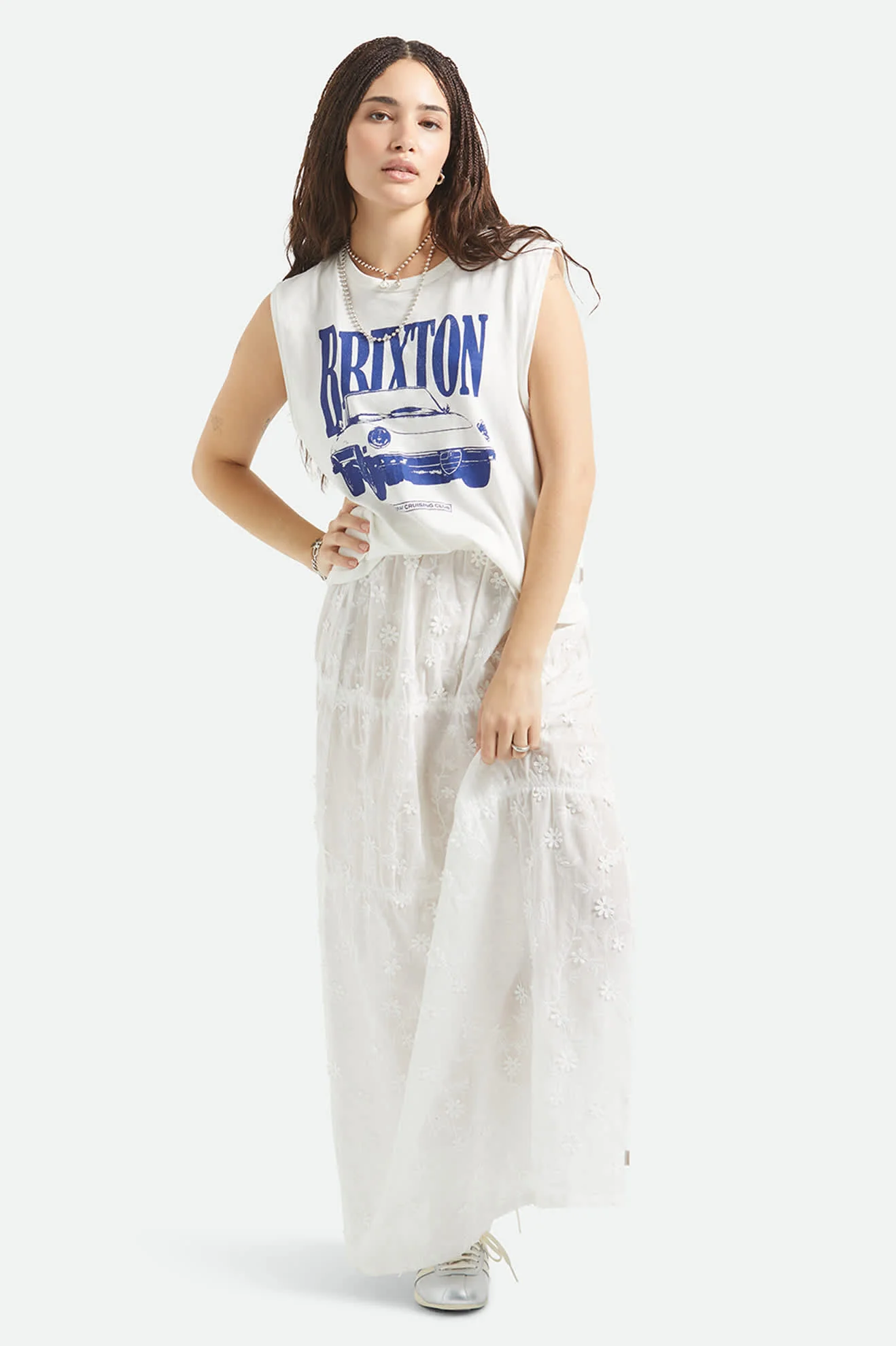 Brixton WOMEN'S SUNDAY CRUISING CLUB MUSCLE TANK