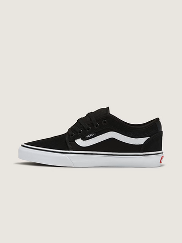 Vans MEN'S SKATE CHUKKA LOW SIDESTRIPE SHOE BLACK/WHITE
