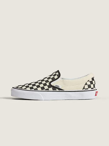 Vans CLASSIC SLIP-ON BLACK&WHITE CHECKERBOARD/WHITE
