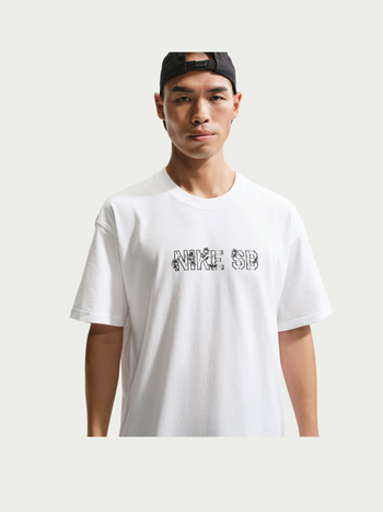 Nike SB MEN'S LSE VARSITY SKATE T-SHIRT WHITE